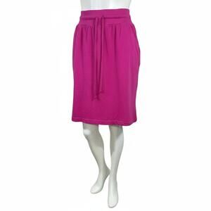 Basic Essentials 90s Pink Skirt, Size Medium, Poly-Cotton Blend, Good Condition